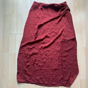 Zara Asymmetrical Slip Skirt